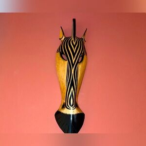 Vintage Wall Decor Zebra- Additional photos added for those who requested.